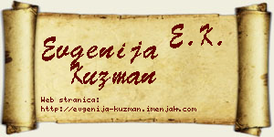 Evgenija Kuzman vizit kartica